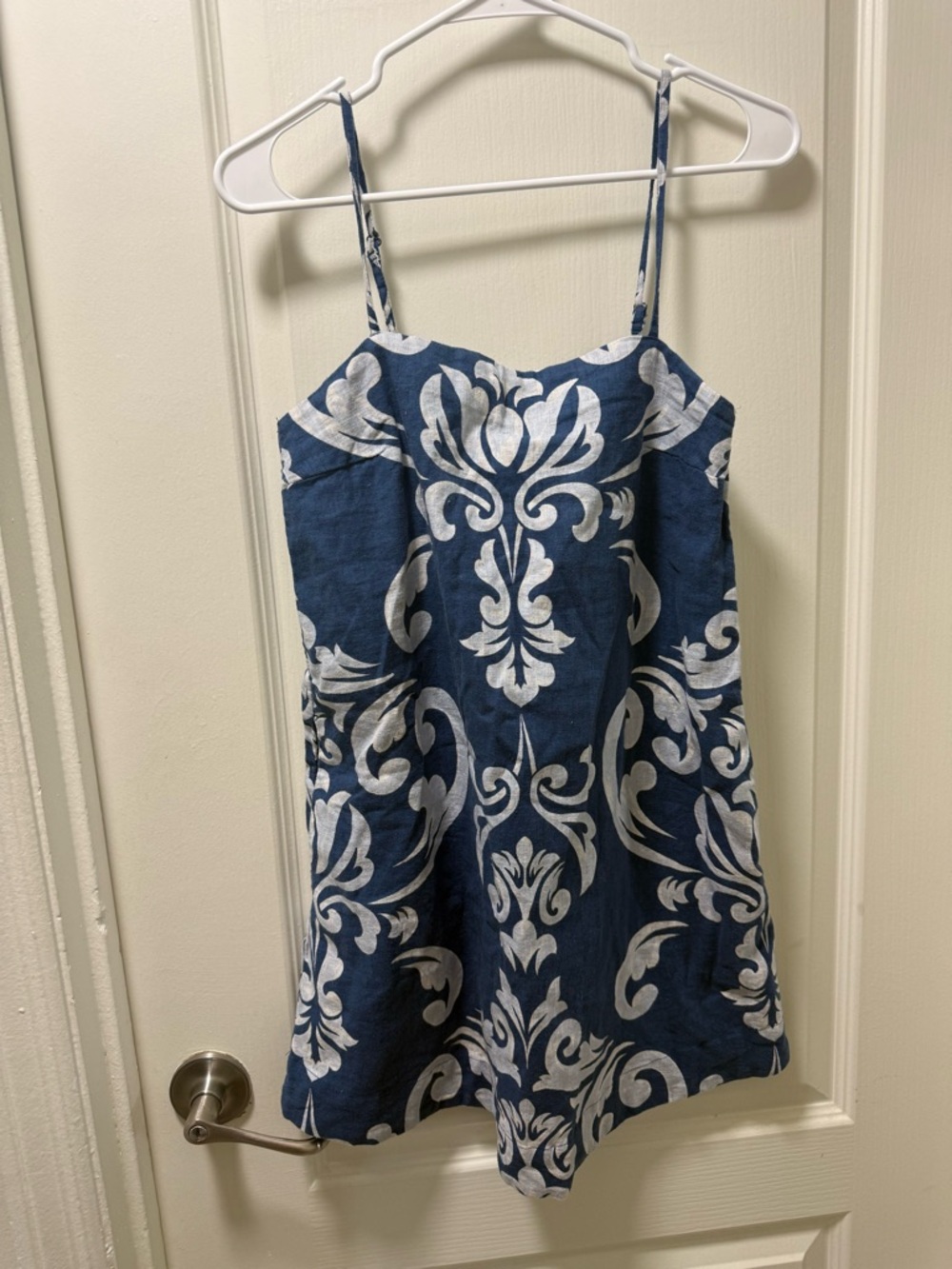Abercrombie & Fitch Navy and White Printed Sundress